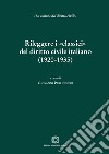 Rileggere i «classici» del diritto civile italiano (1920-1935) libro di Perlingieri G. (cur.)