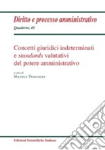 Concetti giuridici indeterminati e standards valutativi del potere amministrativo libro