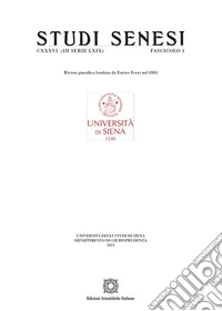 Studi senesi. Rivista giuridica (2024). Vol. 1 libro