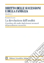 La devoluzione dell'eredità libro