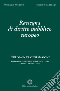 Rassegna di diritto pubblico europeo (2024). Vol. 2 libro