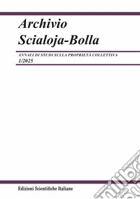 Archivio Scialoja-Bolla (2025). Vol. 1 libro