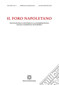 Il Foro napoletano. Dialoghi tra la dottrina e la giurisprudenza locale, nazionale ed europea (2024). Vol. 3 libro