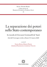 La separazione dei poteri nello Stato contemporaneo libro