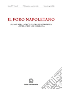 Il Foro napoletano. Dialoghi tra la dottrina e la giurisprudenza locale, nazionale ed europea (2025). Vol. 1 libro