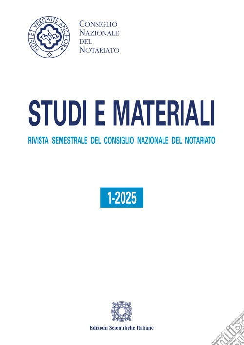 Studi e materiali (2025). Vol. 1