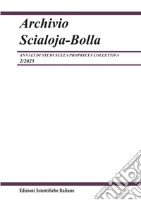 Archivio Scialoja-Bolla (2025). Vol. 2 libro