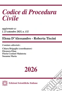 Codice di procedura civile 2026 libro