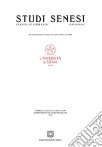 Studi senesi. Rivista giuridica (2025). Vol. 2 libro