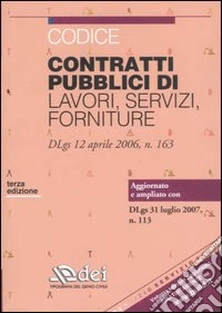 Codice contratti pubblici di lavori, servizi, forniture libro