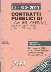 Contratti pubblici di lavori, servizi, forniture libro