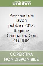 Prezzario dei lavori pubblici 2013. Regione Campania. Con CD-ROM libro