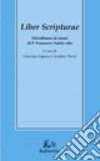 Liber scripturae. Miscellanea in onore di p. Francesco Tudda ofm libro