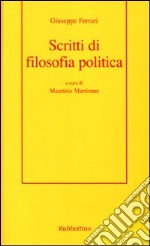 Scritti di filosofia politica libro