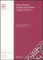 Carteggio (1920-1953) libro