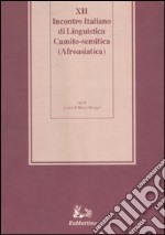 Dodicesimo incontro italiano di linguistica Camito-semitica (Afroasiatica). Atti del Convegno (Ragusa, 6-9 giugno 2005). Ediz. multilingue