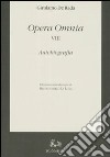 Opera omnia. Vol. 8: Autobiografia libro di De Rada Girolamo