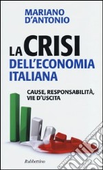 La crisi dell'economia italiana. Cause, responsabilità, vie d'uscita libro