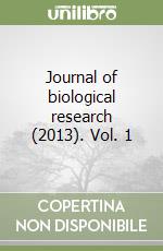 Journal of biological research (2013). Vol. 1 libro