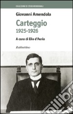 Carteggio 1925-1926 libro