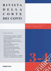 Rivista della corte dei conti (2018). Vol. 3-4 libro