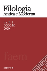 Filologia antica e moderna (2020). Vol. 49