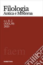 Filologia antica e moderna (2020). Vol. 50 libro