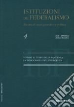 Istituzioni del federalismo. Rivista di studi giuridici e politici (2021). Vol. 4 libro