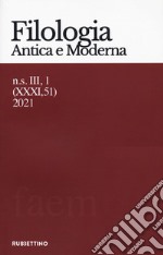 Filologia antica e moderna (2021). Vol. 51 libro