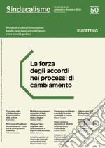 Sindacalismo. Rivista di studi sull'innovazione e sulla rappresentanza del lavoro nella società globale (2022). Vol. 50 libro