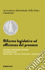 Riforme legislative ed efficienza del processo. Atti del Convegno di studi (Catanzaro, 23 giugno 2023) libro