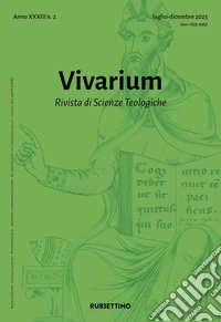 Vivarium. Rivista di scienze teologiche (2025). Vol. 2 libro