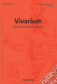 Vivarium. Rivista di scienze teologiche (2026). Vol. 1 libro