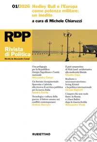 Rivista di politica (2026). Vol. 1: Hedley Bull e l'Europa come potenza militare: un inedito libro
