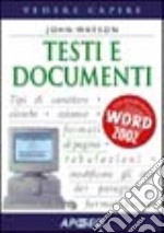 Testi e documenti libro