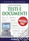 Testi e documenti libro