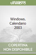 Windows. Calendario 2003 libro