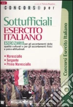 Concorsi per sottufficiali esercito italiano libro