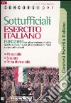 Concorsi per sottufficiali esercito italiano libro