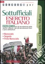 Concorsi per sottufficiali esercito italiano. Eserciziario