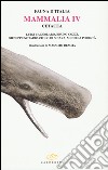 Mammalia IV cetacea libro