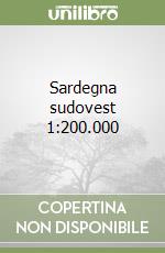 Sardegna sudovest 1:200.000 libro