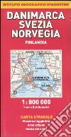 Danimarca, Svezia, Norvegia, Finlandia 1:800.000 libro
