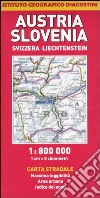 Austria, Slovenia, Svizzera, Liechtenstein 1:800.000 libro