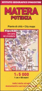 Potenza, Matera 1:5.000. Ediz. multilingue libro