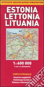 Estonia; Lettonia; Lituania 1:600.000 libro