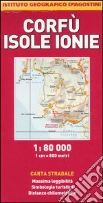 Corfù, Isole Ionie 1:80.000 libro