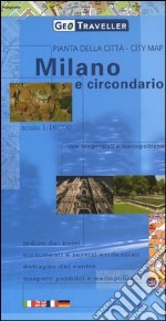 Milano e circondario 1:16.000. Ediz. italiana, inglese, francese e tedesca libro