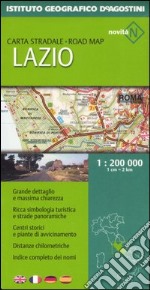 Lazio 1:200 000. Ediz. multilingue libro