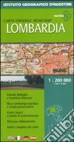 Lombardia 1:200 000. Ediz. multilingue libro